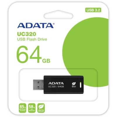 флешка A-Data 64GB UC320 Black Черный