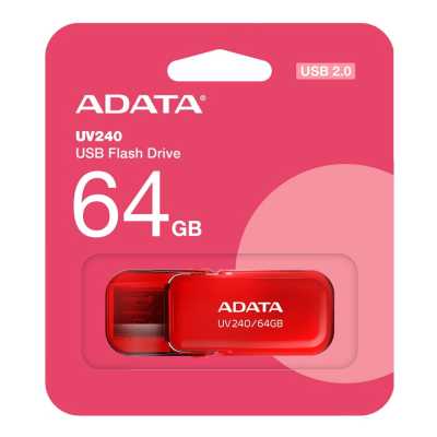 флешка A-Data 64GB UV240 Red Красный