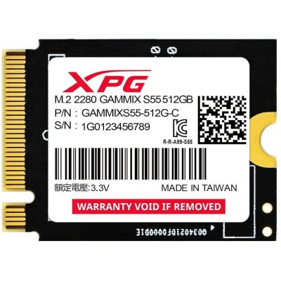 SSD диск ADATA XPG Gammix S55 512Gb SGAMMIXS55-512G-C Черный