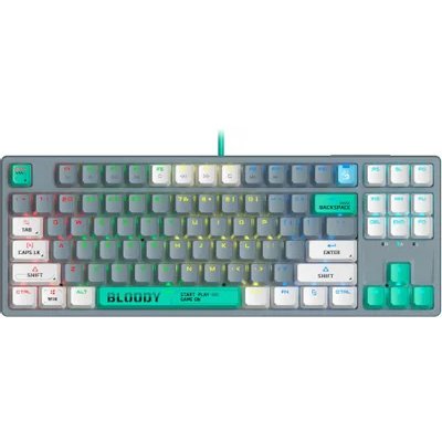 клавиатура A4Tech Bloody S87 Energy Ash Серый-зеленый