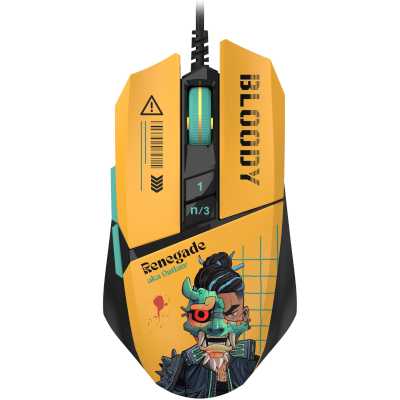 мышь A4Tech Bloody W63 Max Renegade Yellow Желтый