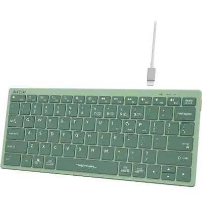 клавиатура A4Tech Fstyler FBX51C Matcha Green Зеленый-белый