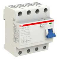 выключатель дифференциального тока ABB 30мА тип AC F204 4 полюса 25 А 2CSF204001R1250 Белый