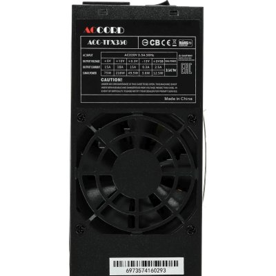 блок питания Accord 350W ACC-TFX350 Черный