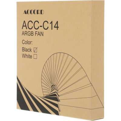 кулер Accord ACC-C14 ARGB Black Черный