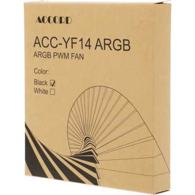 кулер Accord ACC-YF14 ARGB Black Черный