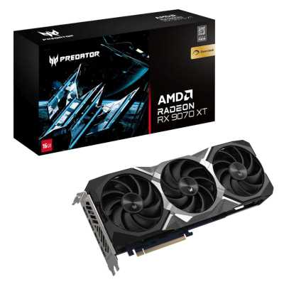 видеокарта Acer AMD Radeon RX 9070 XT Predator BiFrost OC 16GB DP.Z4FWW.P01