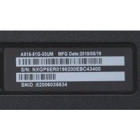 ноутбук Acer Aspire A515-51G-82F3 Черный