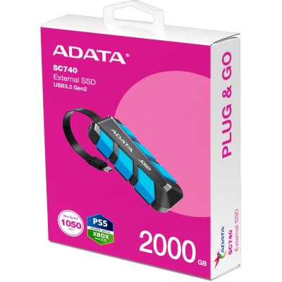 SSD диск ADATA SC740 2Tb SC740-2000G-CBU Синий