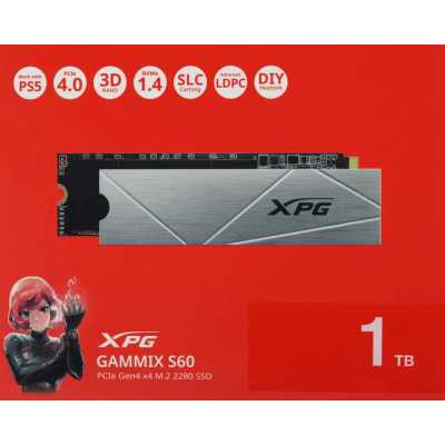 SSD диск ADATA XPG Gammix S60 1Tb AGammixS60-1T-CS Серебристый