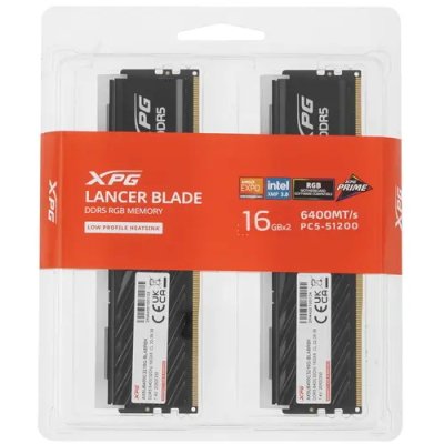 оперативная память ADATA XPG Lancer Blade RGB Black AX5U6400C3216G-DTLABRBK