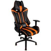 игровое кресло AeroCool AC120 AIR-BO черно-оранжевый