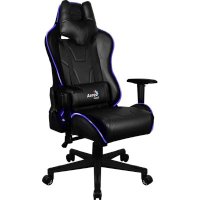 игровое кресло AeroCool AC220 RGB-B черный