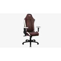 игровое кресло Aerocool Crown AeroSuede Burgundy Red бордовый-белый