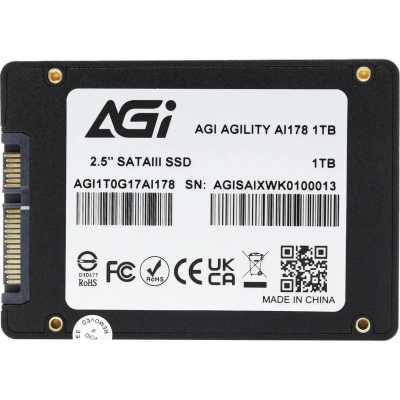 SSD диск AGI AI178 1Tb AGI1T0G17AI178-CB Черный