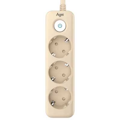 сетевой фильтр AGNI TP-FD3E-5m-ivory слоновая кость