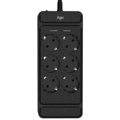сетевой фильтр AGNI TP-FS6E-2m-black черный