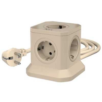 сетевой фильтр AGNI TP-VE4U5E-2m-ivory слоновая кость