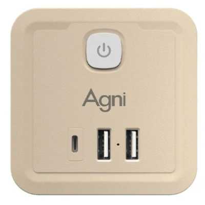 разветвитель AGNI TP-WJ3U4E-C-ivory слоновая кость