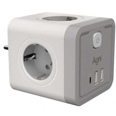 разветвитель AGNI TP-WJ3U4E-C-white белый