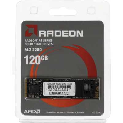 SSD диск AMD Radeon R3 Series 120Gb R3MS0120G8 Черный