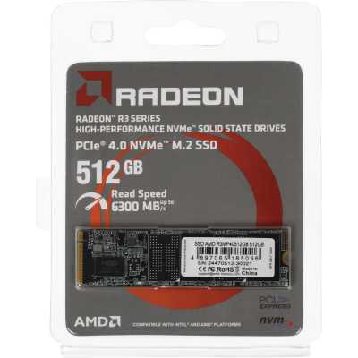 SSD диск AMD Radeon R3 Series 512Gb R3MP40512G8 Черный
