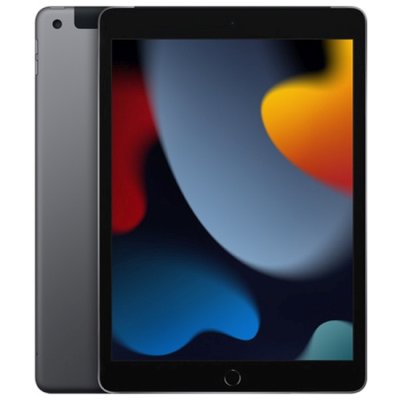 планшет Apple iPad 2021 10.2 Wi-Fi+Cellular 64Gb Space Gray MK473J/A Серый космос