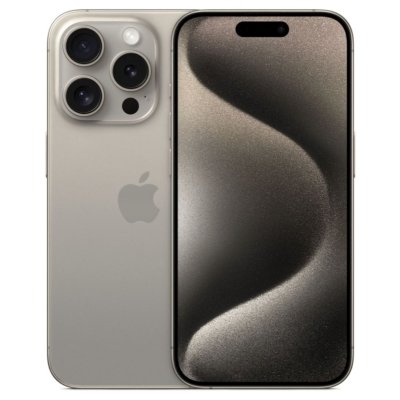 смартфон Apple iPhone 15 Pro 256GB Natural Titanium MTUF3J/A бежевый титан