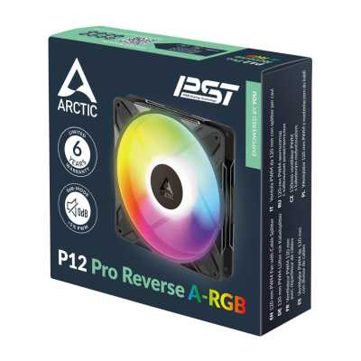 кулер Arctic P12 Pro Reverse A-RGB Black 3 Pack ACFAN00333A Черный