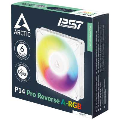 кулер Arctic P14 Pro Reverse A-RGB White ACFAN00324A Белый