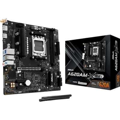материнская плата ASRock A620AM-X WiFi Черный