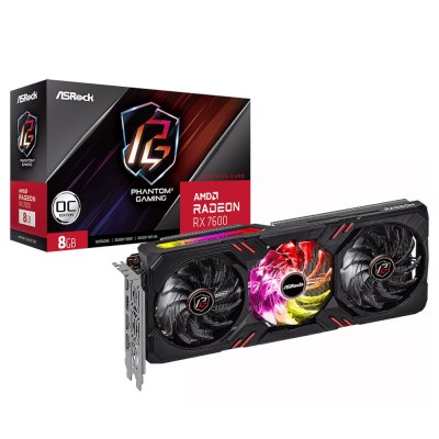 видеокарта ASRock AMD Radeon RX 7600 Phantom Gaming 8G OC