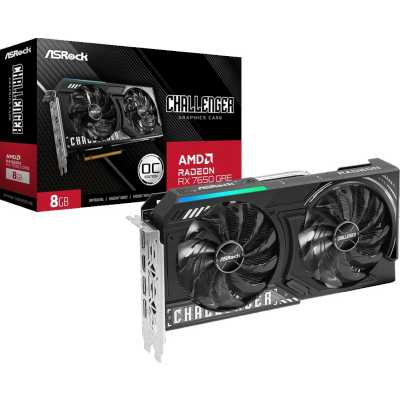 видеокарта ASRock AMD Radeon RX 7650 GRE ASRock Challenger 8GB OC Черный