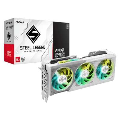 видеокарта ASRock AMD Radeon RX 9070 Steel Legend 16Gb OC