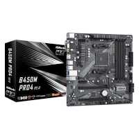 материнская плата ASRock B450M Pro4 R2.0 Черный