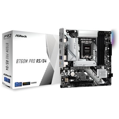 материнская плата ASRock B760M Pro RS/D4 Черный