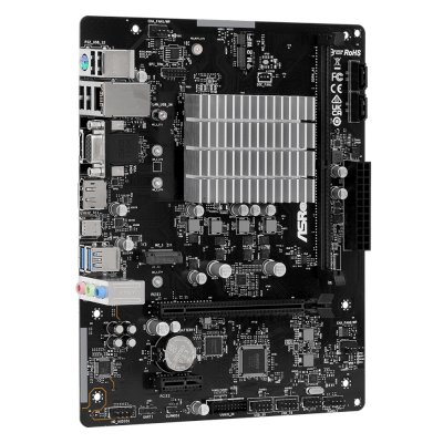 материнская плата ASRock N100M Черный