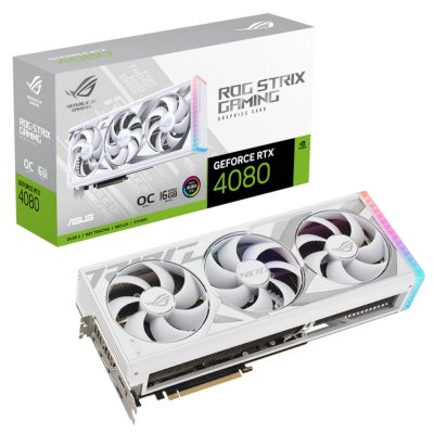 видеокарта ASUS nVidia GeForce RTX 4080 16Gb ROG-STRIX-RTX4080-O16G-WHITE