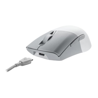 мышь ASUS ROG Keris Wireless AimPoint White 90MP02V0-BMUA10 Белый-серый