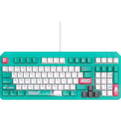 клавиатура ASUS TUF Gaming K3 Gen II Hatsune Miku Edition 90MP0460-BKRA30 Бирюзовый
