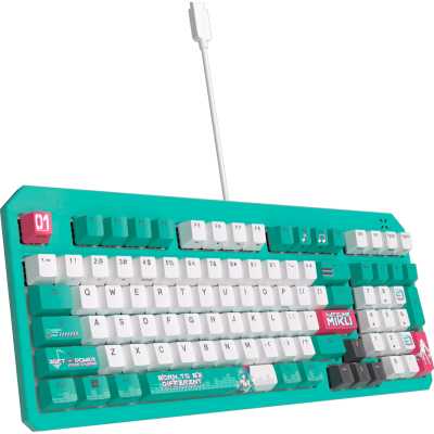 клавиатура ASUS TUF Gaming K3 Gen II Hatsune Miku Edition 90MP0460-BKRA30 Бирюзовый