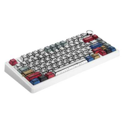 клавиатура AULA F75 Comic Keycap 6978080501578 Белый