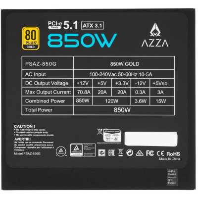 блок питания AZZA 850W PSAZ-850G ATX 3.1 Черный