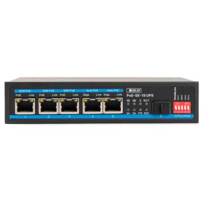 коммутатор Бастион SKAT PoE-UPS-5E-1S