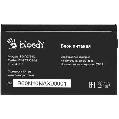 блок питания Bloody 750W BD-PS750G-M Черный