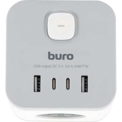 сетевой разветвитель Buro BU-PW3UC-W белый