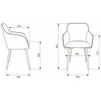 стул Бюрократ CH-380F/ZIG/GR-YELL