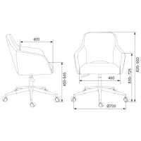 стул Бюрократ CH-380SL/6MOKKO коричневый