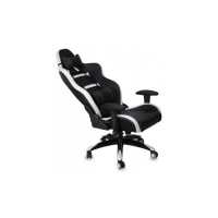 игровое кресло Бюрократ CH-772-BLACK+WH черно-белый