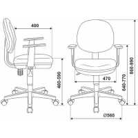 стул Бюрократ CH-W356AXSN/STICK-BG